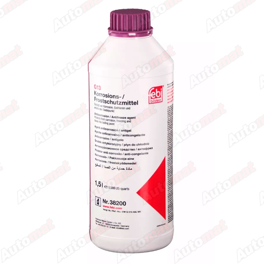 Антифриз FEBI Universal G13 концентрат фиолетовый 1,5л 38200